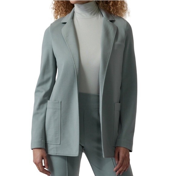 NWT Athleta Eastbound Blazer Minimalist Gray Sage Green Jacket Women’s Size18 - Picture 1 of 16